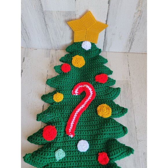 Large crocheted Christmas tree star sign Xmas home - Picture 2 of 9